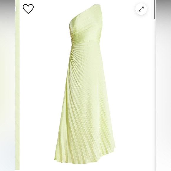 Acacia One Shoulder Satin Gown color :
Sunny Lime - Picture 7 of 9
